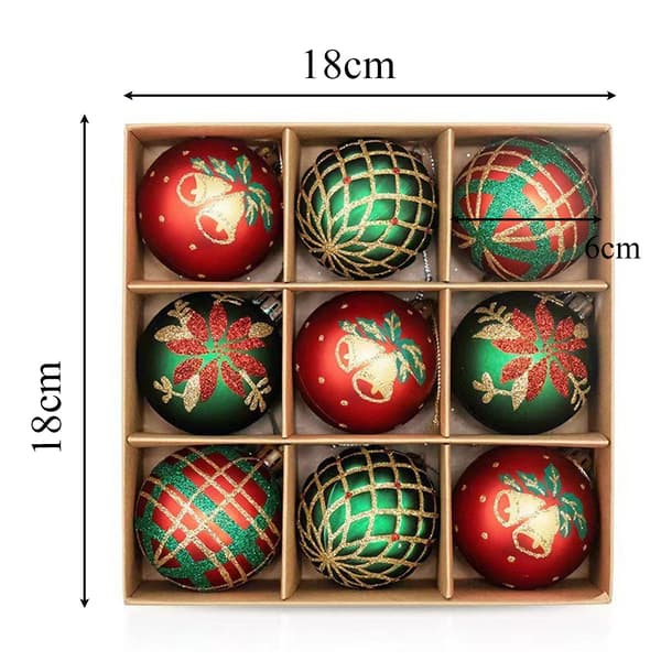 9X 6cm Julekugler Vedhæng Dekorativt PP Materiale Tilbehør Juletræsdekoration til Bryllupper Multiformål