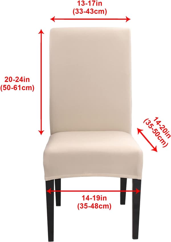 Stretch stolsöverdrag set om 4 matstolsöverdrag Universal Wa