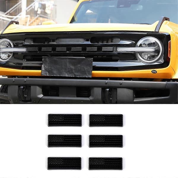 Frontgitter Bogstaver Emblem Overlay til 2021-2024 Front Badge Opgradering Udvendigt Tilbehør