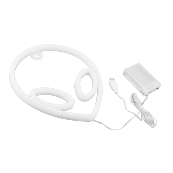 Alien Neonljus Batteri/USB-driven Väggdekorativ LED-skylt