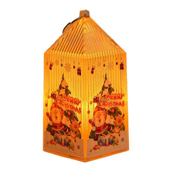 Christmas LED Lantern Light, Small Portable Flameless Lantern