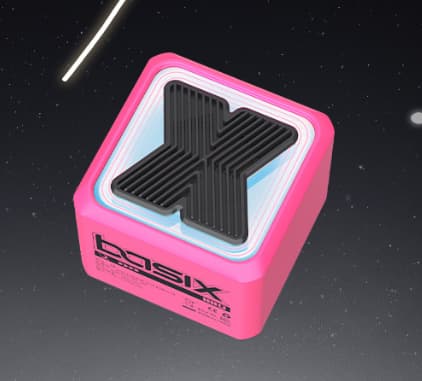 Mini Bluetooth-högtalare: Bärbar trådlös utomhushögtalare (rosa)