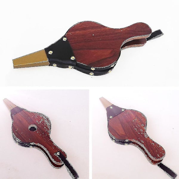 Vintage-inspirerad minihandblåsare i trä för öppen spis, (1 st -