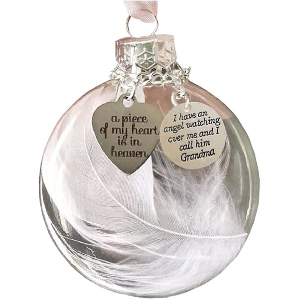 Christmas Ornaments, Angel Feathers Ball - A Piece of My Heart