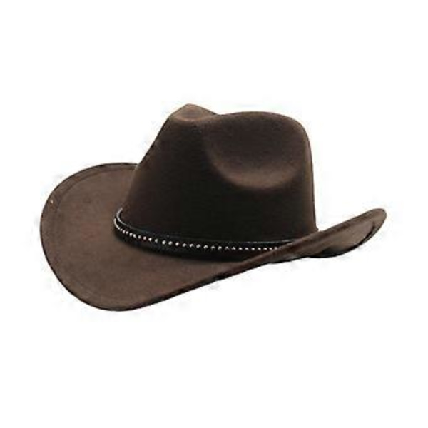 Western Cowboy Hat Mode Fedora til Rollespil Festlig Cosplay Gave Performance (Brun)