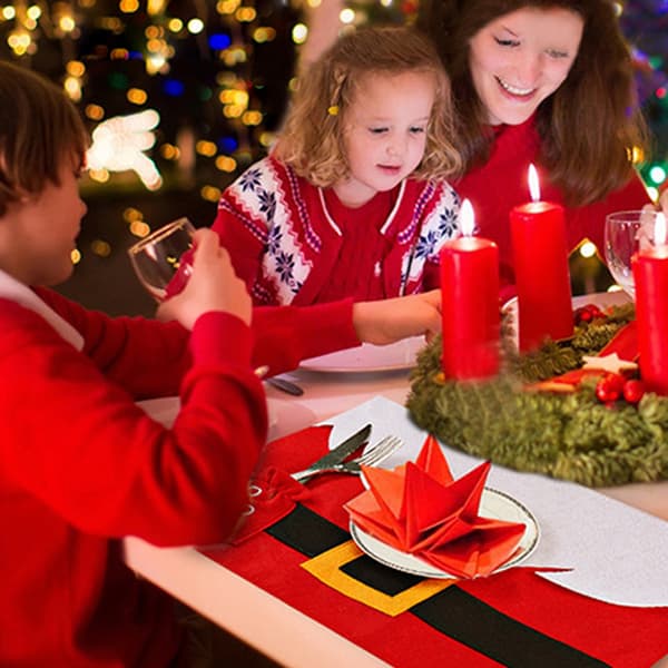2 st Disk Skål Matbricka Julbordsdekoration Jultomte red
