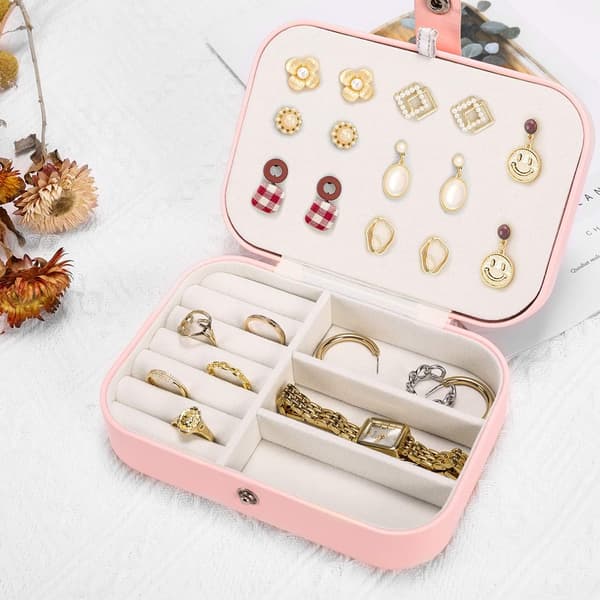 Smykkebokser, Kvinner Jenter Reise Smykke Organizer Liten Smykke