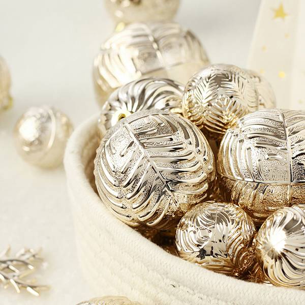 40 Pcs Christmas Ball Ornaments Champagne Gold Shatterproof