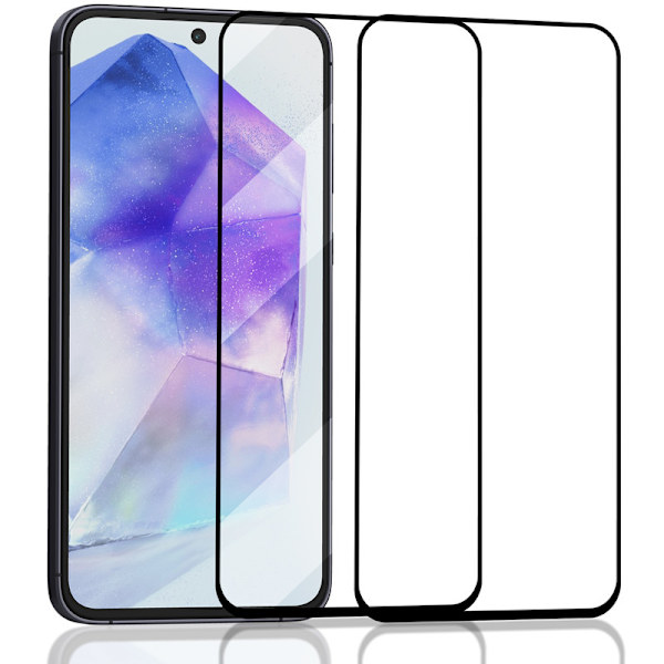 2-Pack SAMSUNG A55 Skärmskydd - Härdat Glas 9H - Super kvalitet 3D