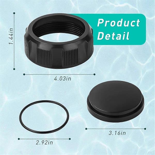 R0523000 Filter Afløbshætte Samling til Zodiac Poolfilter Pool og Spa Filter Afløbshætte Del