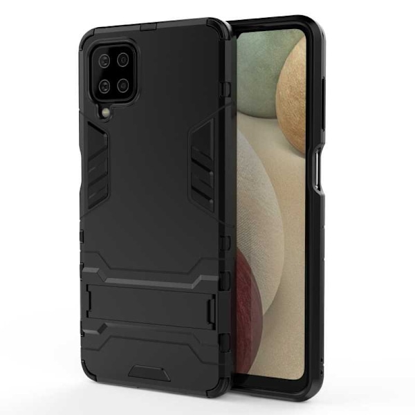 Samsung A12 Stöttåligt Skal med Kickstand ThinArmor Svart