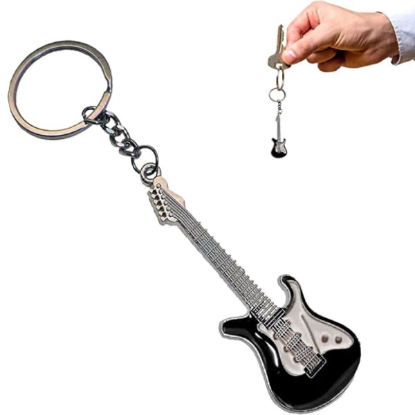 Nyckelring i metall, nyckelring Rock E-gitarr,