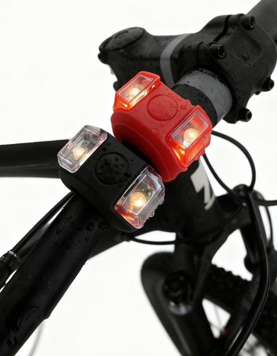 Sæt med 3 dekorative sikkerhedsadvarselslys til mountainbikes – cykeltilbehør