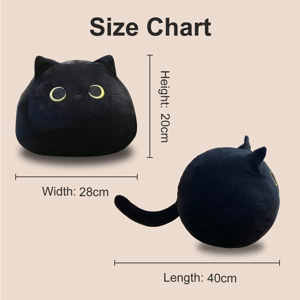 Plush Kattleksak Fylld Kattdyna Mjuk Fylld Djurdynan Fyllning