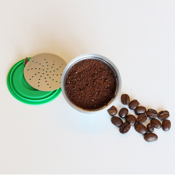 Rostfria påfyllningsbara kaffekapslar Återanvändbara kaffepads