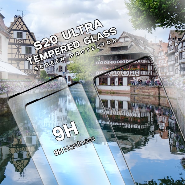 2 Pack Galaxy S20 Ultra - Härdat glas 9H - Super kvalitet 3D