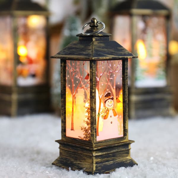 Julelys med LED fyrfadslys til julepynt