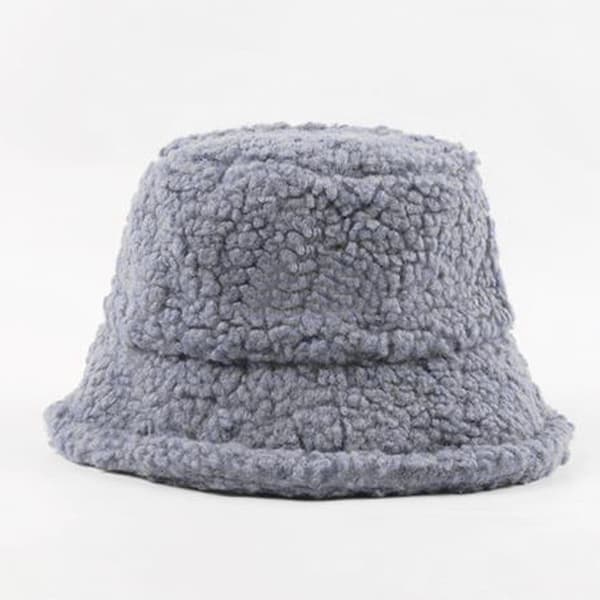 Vinter Bucket Hat Varme Hatte Fiskerhue blue