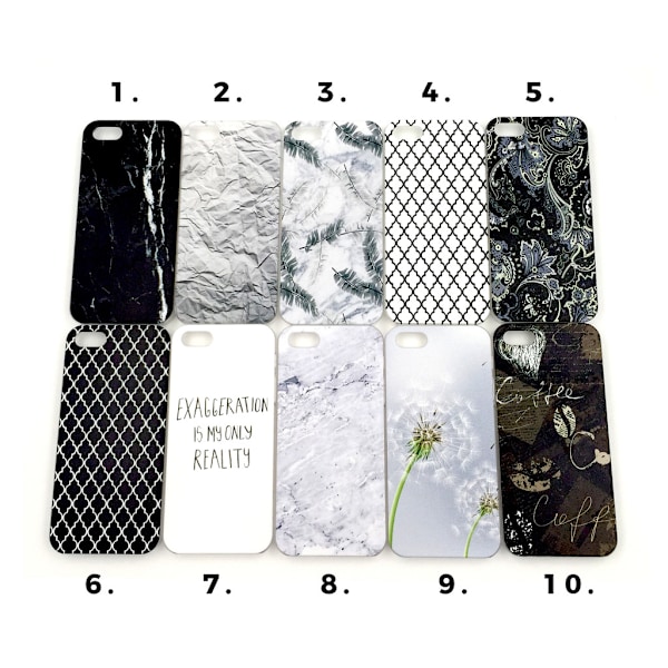Skal med motiv iPhone 5/5S/SE MultiColor Motiv 1 MultiColor #1