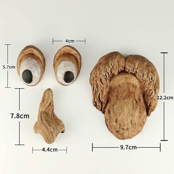 3D treansikt gammel mann dekorasjon, hagedekorasjon (A)