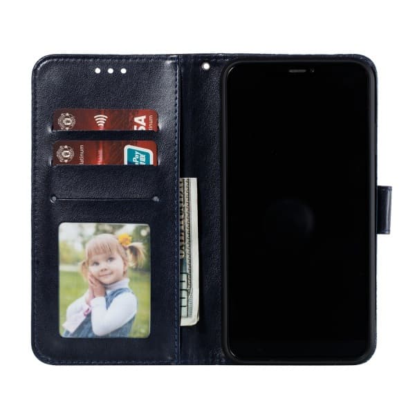 Præget Blonde Blomster Flip Cover til Samsung S22 Black