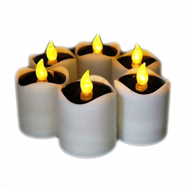 Solcellelys, LED-lys - Realistisk og Lyssterk 7,5*5,8cm