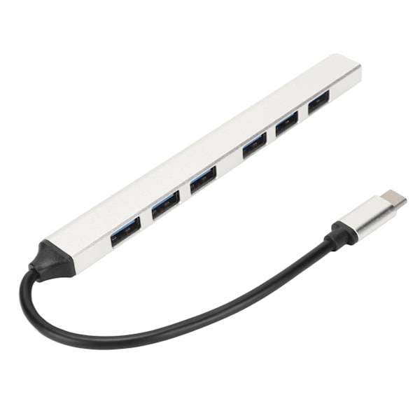 7 Port USB Hub 5Gbps 1 USB3.0 6 USB2.0 Aluminiumlegering Enkel Design Multiport USB Hub Splitter