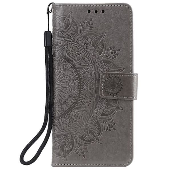 iPhone 11 - Lompakkokotelo Mandala - Harmaa Harmaa Harmaa
