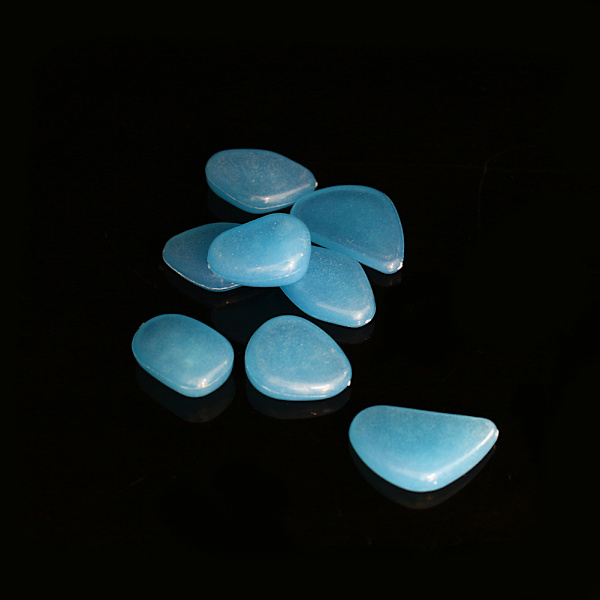 100 st/förpackning Glow In The Dark Stones Pebble Luminous Rock Home