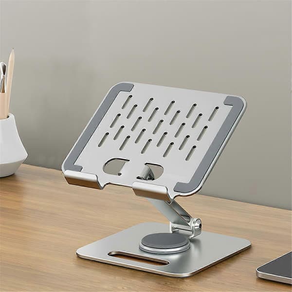 Bärbar datorställ Aluminiumlegering Ergonomisk Riser Surfplattahållare Kylfäste 360 för Notebook