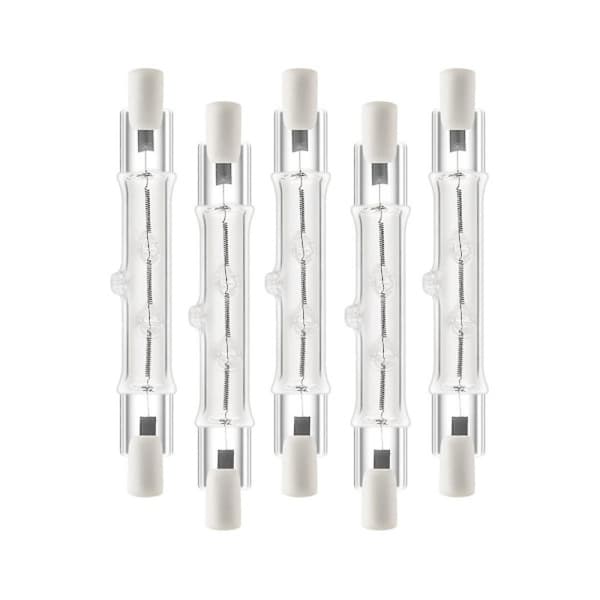 5-pak R7s 118mm 300W 230V, R7s halogen lineær lys