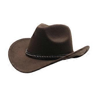 Western Cowboy Hatt Mode Fedora för Rollspel Festlig Cosplay Gåva Föreställning (Brun)