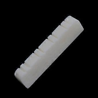 1 st Ben Mandolin Stall Mutter Oslitsad för DIY Mandolin Banjo Delar 28x5x7mm()