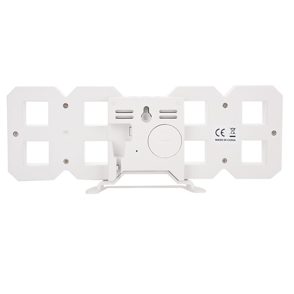 Multifunktionell stor 3D LED digital väggklocka larm snooze