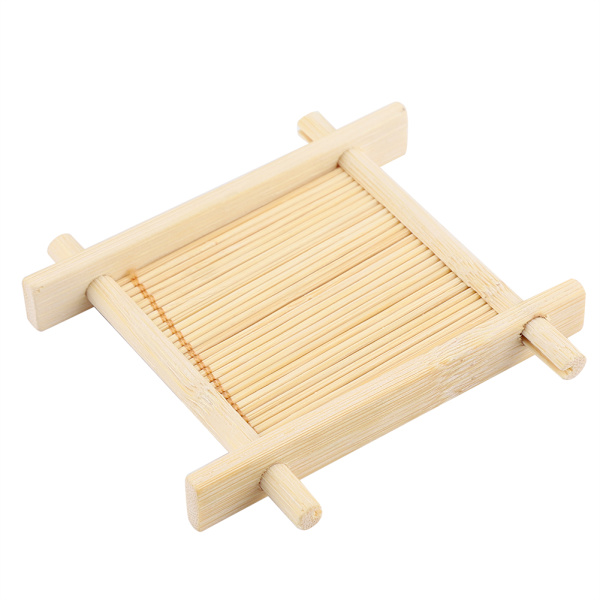 20 st Mini Massivt Trä Te Bricka Dränering Kopp Te Kanna Matta Bord