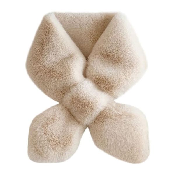 Huivi, Tekoturkis, Beige