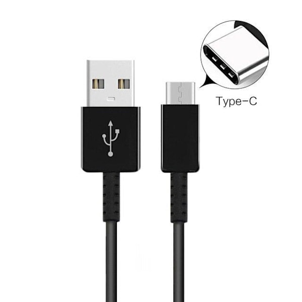 Official Samsung USB-C Galaxy S10 / S10 Plus USB-kabel Svart Svart