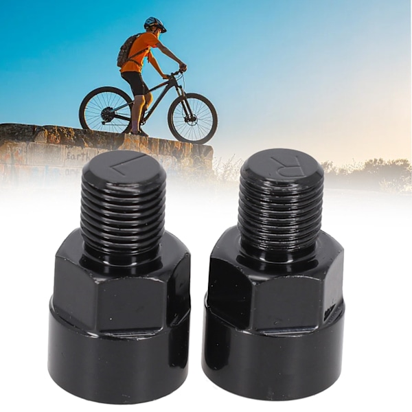 Pedalförlängningsadapter, pedaladapter passar 9/16 tum pedal och 1/2 tum vevpartikonverteringsdelar