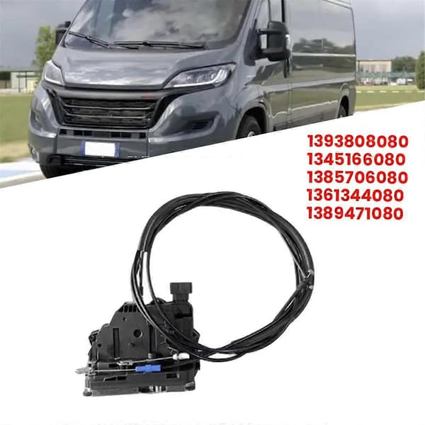 Bil skyvedørslås 1393808080 for Ducato Boxer Relay 2006-2024 senterdørlåsaktuator