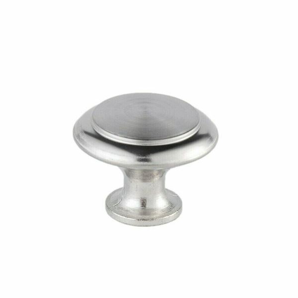 40 stk 30 mm runde skapdørknapper Moderne rustfritt stål Kitch