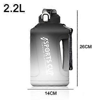 2,3-liters (halv-gallon) vandflaske med målemærker
