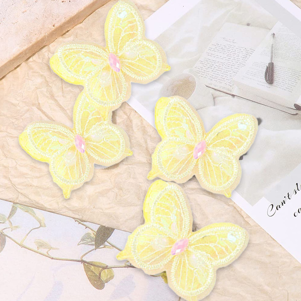 25 Pcs Mesh Butterfly Accessories DIY Lace Girl Hair