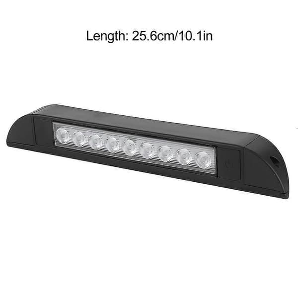 LED-auton sisävalonauha 9 LED-lamppuhelmeä Vedenpitävä 4,5W On/Off-kytkimellä