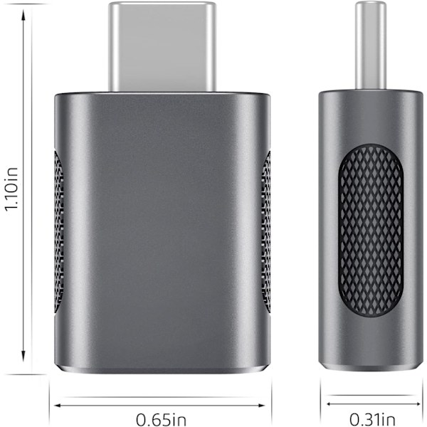 10 Gbps USB C til USB 3.0 OTG-opgraderingsadapter (4-pak), USB Type C