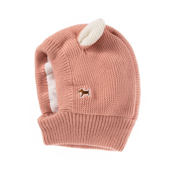 Vinterstrikket plys beaniehue