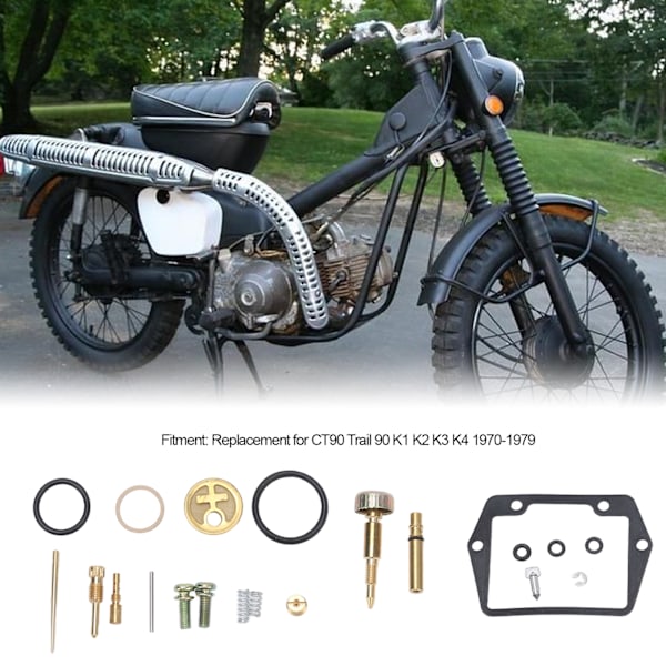 Motorcykel Förgasare Reparationsverktyg Set Ersättning för CT90 Trail 90 K1 K2 K3 K4 1970–1979