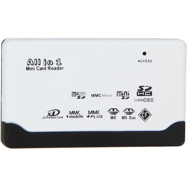 SD MMC Mobile SDHC M2 TF XD CF minneskortsläsare