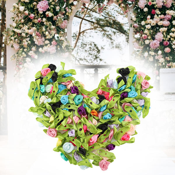 100 st konstgjorda plastblommor DIY Girlang Vävda tillbehör