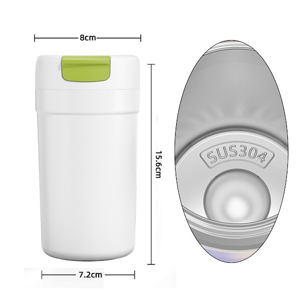 Rostfritt stål sport vattenkokare, 480ml rostfritt stål mugg,