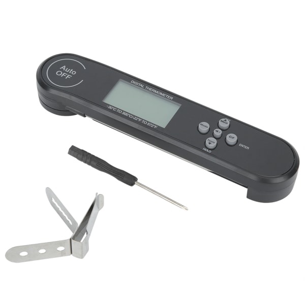 Vikbar sond Vattentät LCD Digital Mat Kött Termometer för